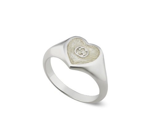 Oiritaly Anello Donna Gucci YBC645544003013 Interlocking G Argento